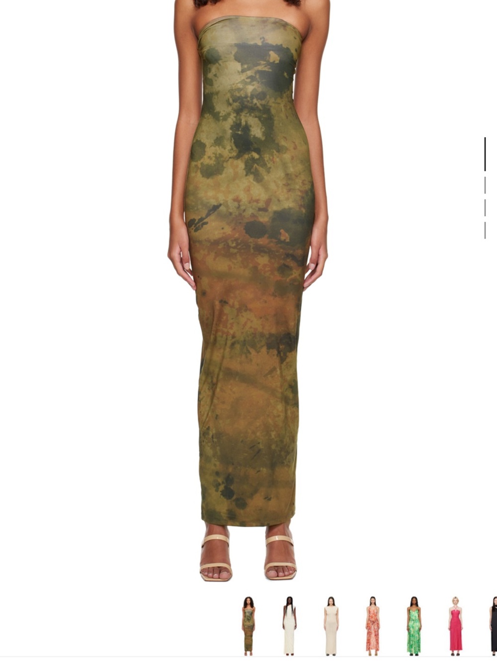 Binya SSENSE Exclusive Brown Alicia Maxi Dress